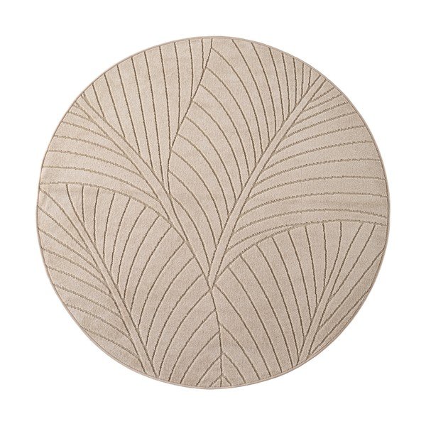 Bež okrugao unutarnji i vanjski tepih ø 120 cm Nova 1203 – Ayyildiz Carpets