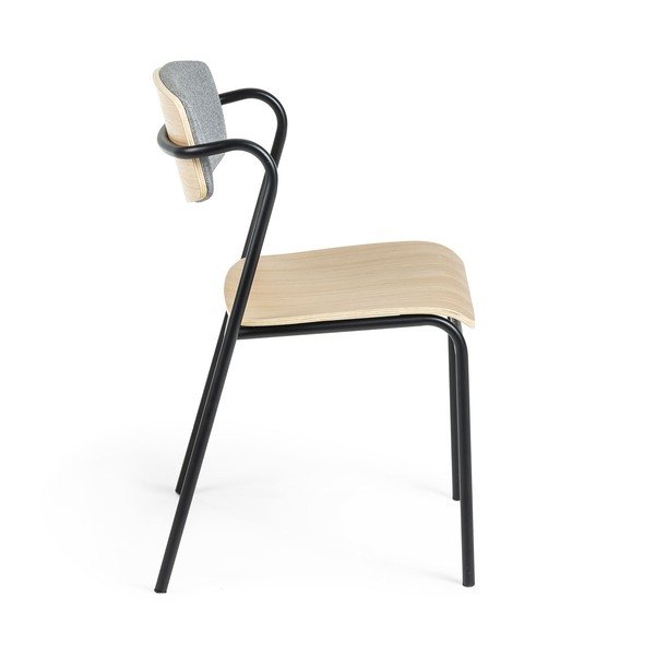 Blagovaonska stolica u dekoru od hrastovog drveta Kave Home Zaha-image-2