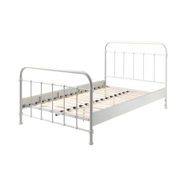 Bijeli metalni dječji krevet Vipack New York, 120 x 200 cm-image-1