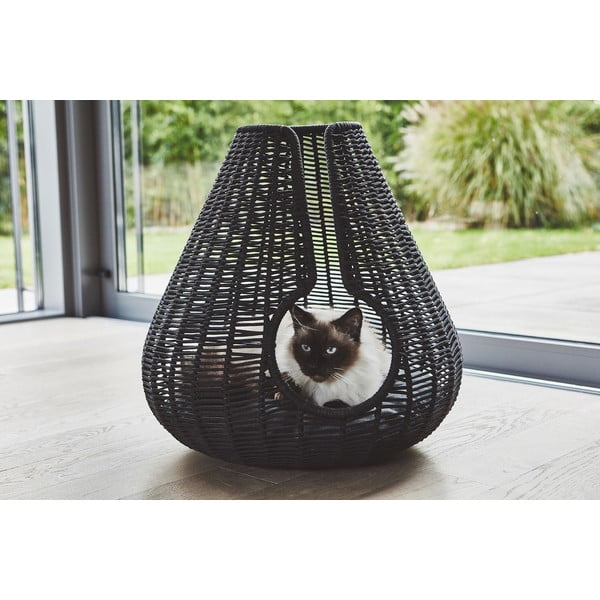 Antracitno sivi krevet za mačke ø 56 cm Perla Anthracite – MiaCara-image-1