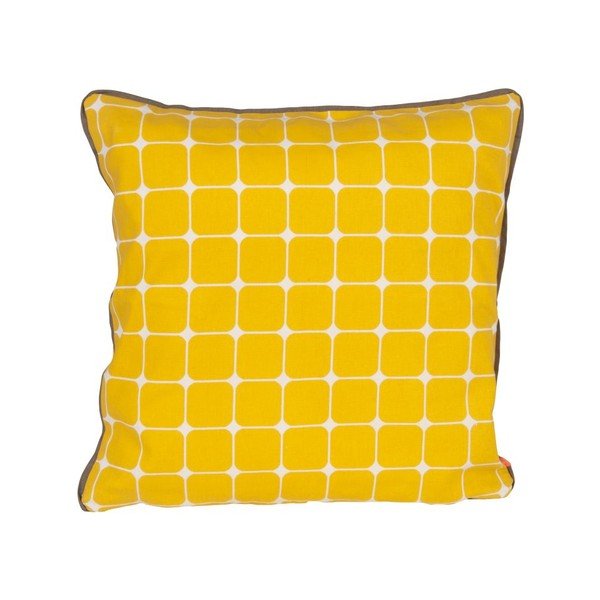 Jastuk s punjenjem Tiles Yellow, 45x45 cm-image-1