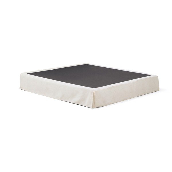 Bijeli tapecirani bračni krevet bez uzglavlja 180x200 cm Jaira – Kave Home