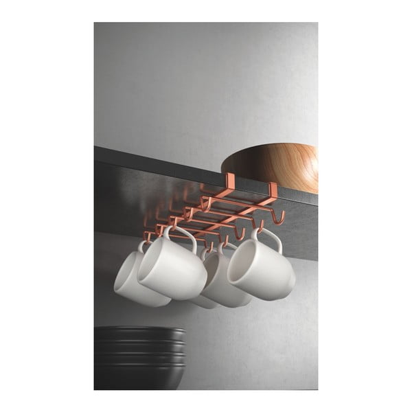 Viseći držač za čaše u bakrenoj boji Metaltex-image-3