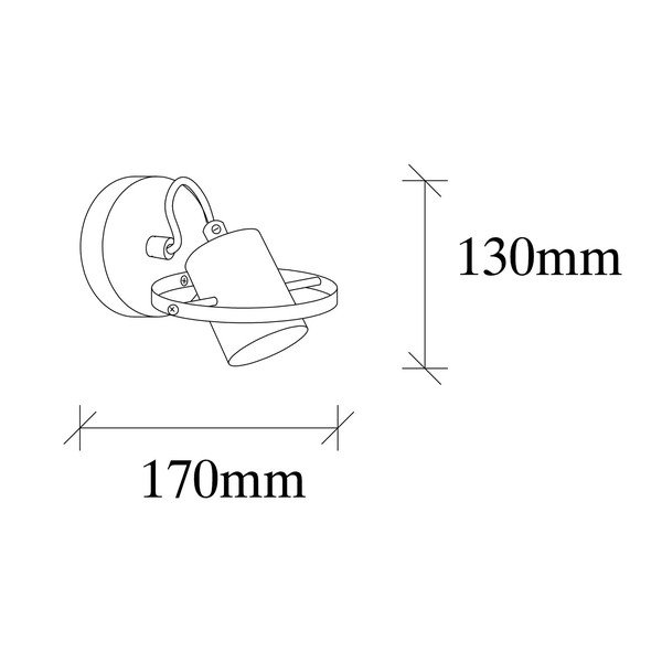 Crna zidna lampa Vaveyla – Opviq lights-image-3