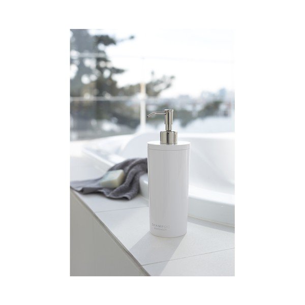 Bijeli plastičan dozator sapuna 500 ml Round – YAMAZAKI-image-3