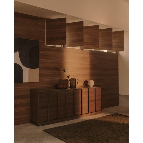 Smeđa komoda u dekoru oraha 200x80x45 cm Onix – Kave Home-image-2