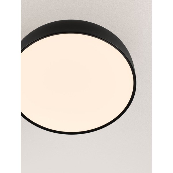 Mat crna LED stropna svjetiljka aluminijska s mogućnosti zatamnjivanja Noelia – Nova Luce-image-2