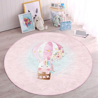 Ružičasti dječji tepih ø 80 cm Comfort – Mila Home