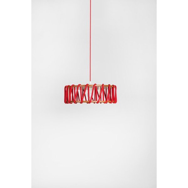 Crvena stropna lampa EMKO Macaron, ø 45 cm-image-1
