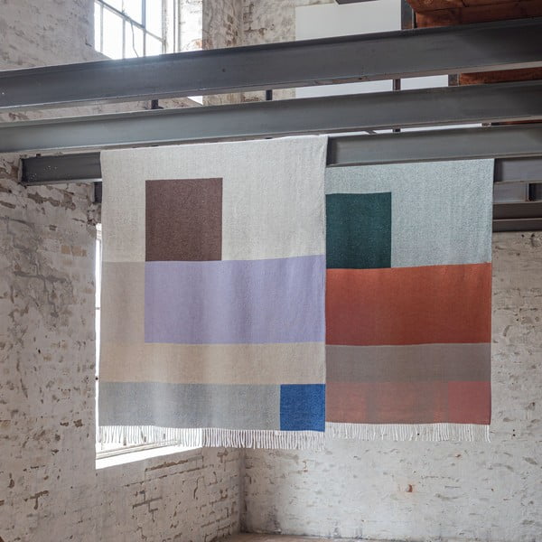 Deka u boji lavande/bež 125x190 cm Brick – Mette Ditmer Denmark-image-3