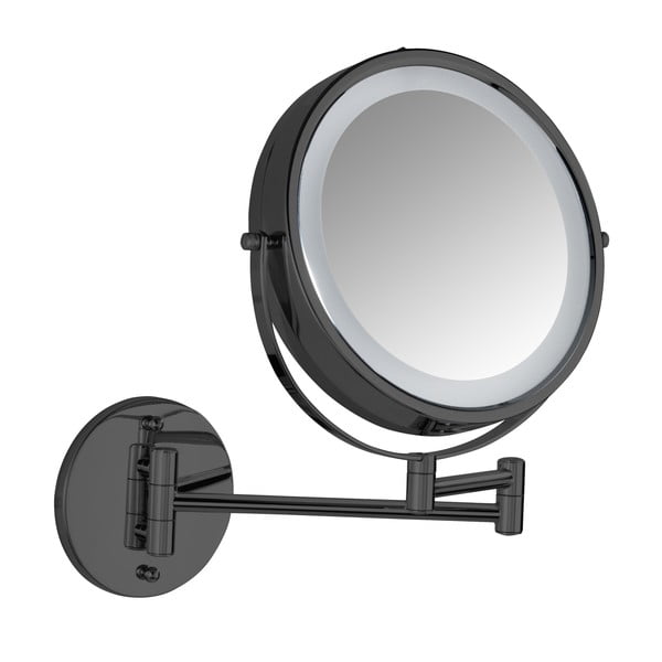 Kozmetičko ogledalo s osvjetljenjem/povećavajuće (s povećanjem 5x) ø 25,5 cm Lumi – Wenko-image-2