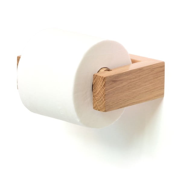 Zidni držač toaletnog papira od hrastovog drveta Wireworks Mezza