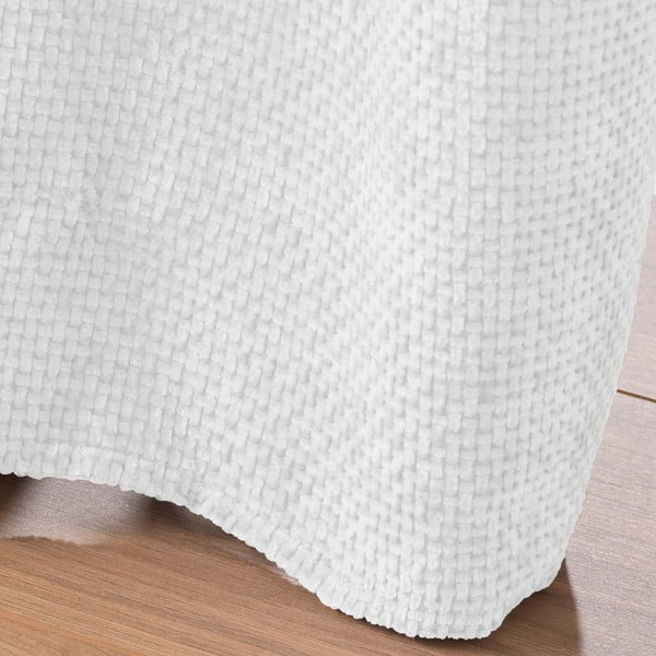 Bijela zavjesa od šenila 140x260 cm Leo – douceur d'intérieur-image-4