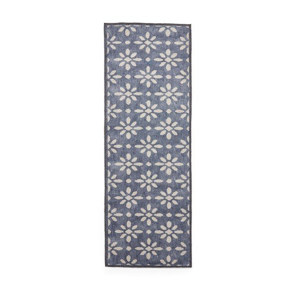 Tamno plava periva staza 76x230 cm Coral Blue – Think Rugs