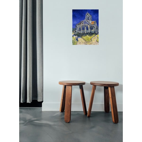 Slika reprodukcija 30x40 cm The Church at Auvers, Vincent van Gogh – Fedkolor-image-1