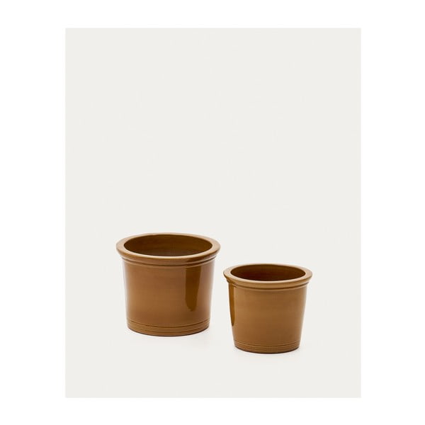 Tegle za cvijeće u setu 2 kom od terakote ø 47 cm Presili – Kave Home-image-3