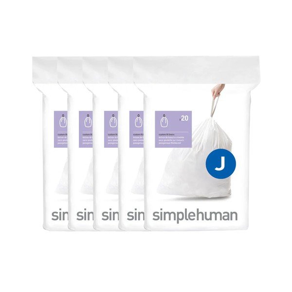 S trakom za zatezanje vreće za smeće 100 kom 45 l J – simplehuman-image-1