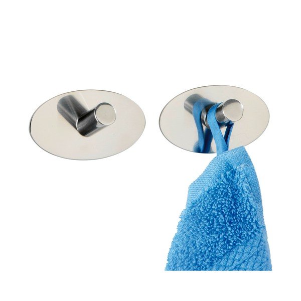 Skup od 2 kuke od nehrđajućeg čelika samoljepljive Wenko Piceno-image-1