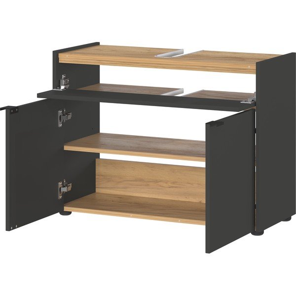 Antracitno sivi ormarić za ispod umivaonika 80x60 cm Forano – Germania-image-3