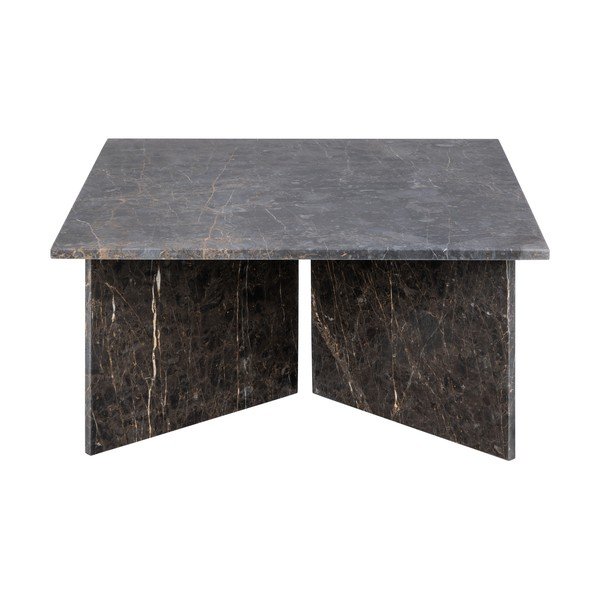 Crni mramorni stolić za kavu 90x90 cm Vega – Actona-image-2
