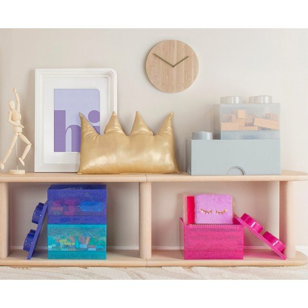 Svijetlo plava plastična dječja kutija za pohranu 25x25x18 cm – LEGO®-image-4