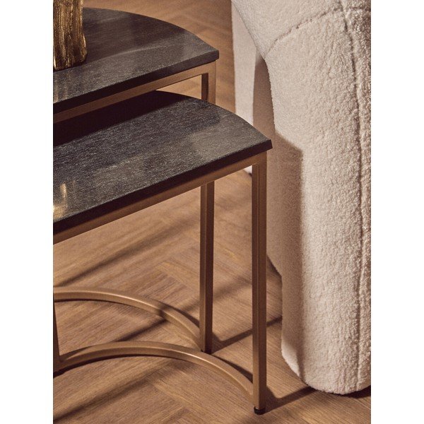 Pomoćni stolići u setu 2 kom s mramornom pločom 28x45 cm Varana – Premier Housewares-image-4
