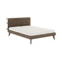 Bračni krevet od smeđeg bora s podnicom 160x200 cm Retreat - Karup Design