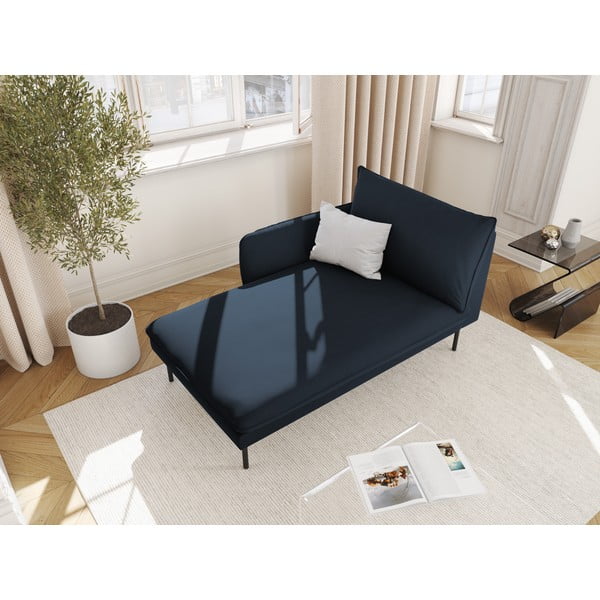 Tamnoplava baršunasta ležaljka (lijevi kut) Vienna - Cosmopolitan Design-image-4