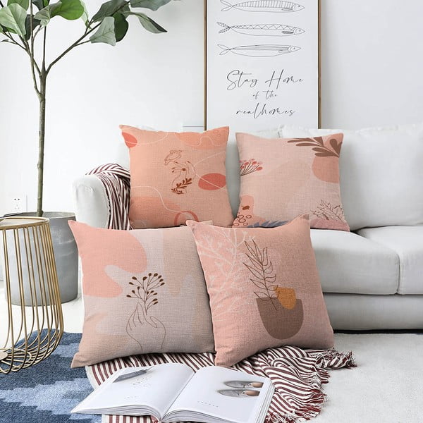Set od 4 ukrasne jastučnice Minimalist Cushion Covers Purity, 55 x 55 cm