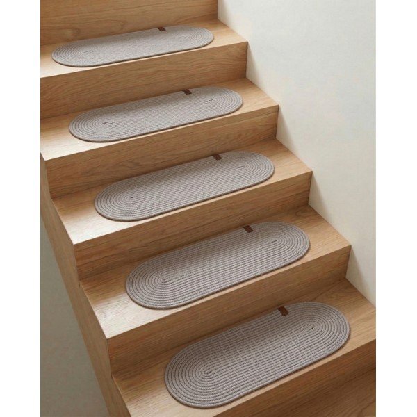 Smeđe-sivi set tepiha za stepenice 16 kom 25x65 cm Milo – Vitaus-image-1