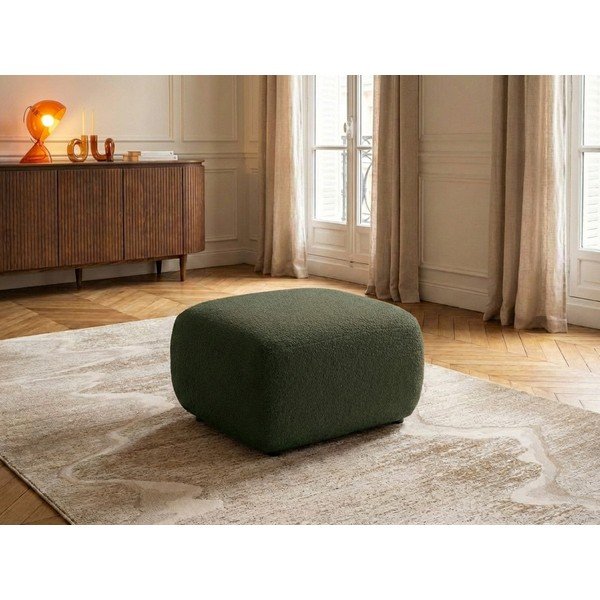 Zeleni tabure od bouclé tkanine Montaigne – Bobochic Paris-image-1