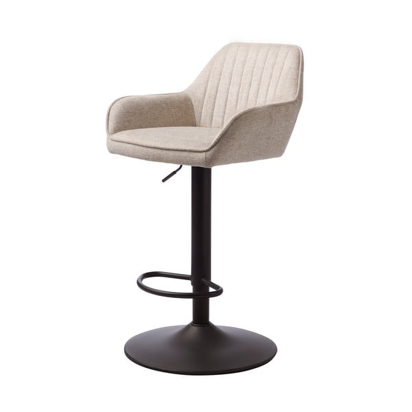 Bež podstavljena barska stolica podesive visine/s naslonima za ruke (visine sjedala 65 cm) Nolan – Unique Furniture-image-2