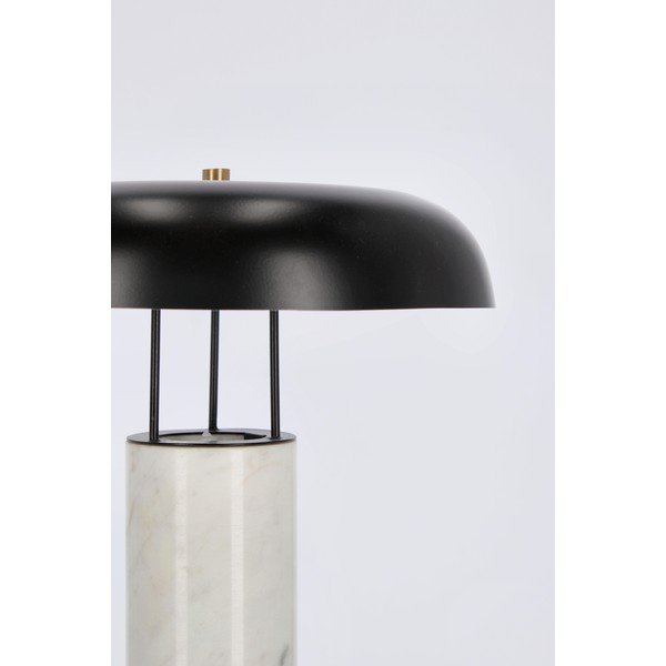Crno-bijela mramorna stolna lampa s metalnim sjenilom (visina 33 cm) Kaithal – Bizzotto-image-4