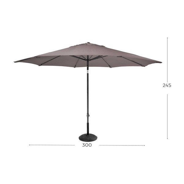 Hartman sivi suncobran, ø 300 cm-image-1