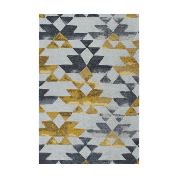 Tepih Tria Grey / Yellow, 160 x 230 cm