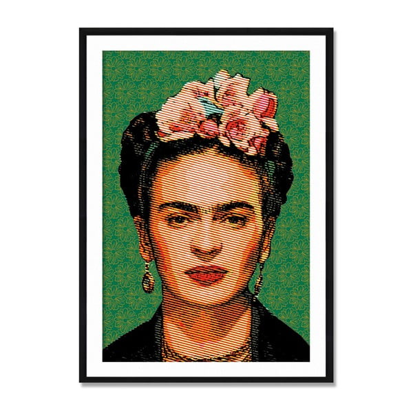 Slika od sambovog drva Madre Selva Frida Draw, 40 x 60 cm