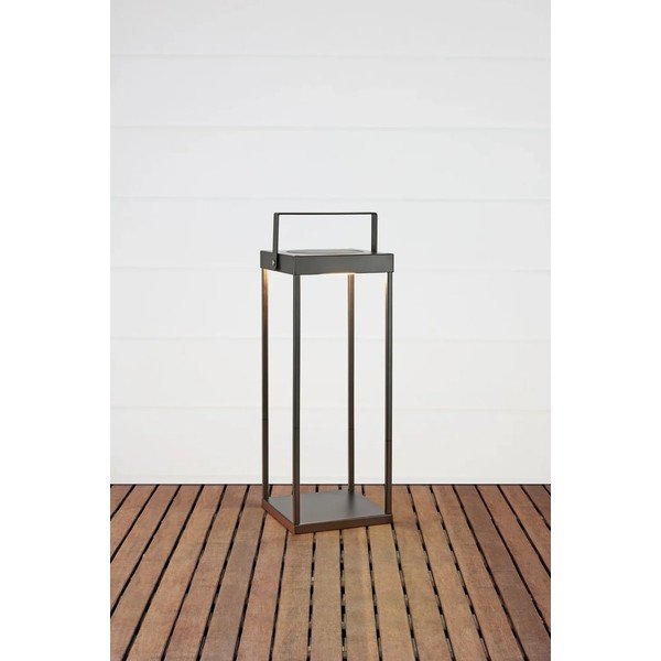 Crna LED lanterna sa solarnim panel/s USB za eksterijer (visina 53 cm) Pure – Markslöjd-image-4