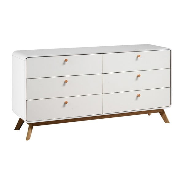 Bijela niska komoda 150x74 cm Caitlin – Støraa-image-4