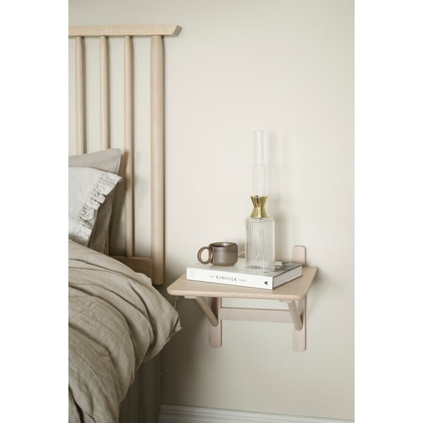 Noćni ormarić u dekoru hrasta s policama Camrose - Rowico-image-1