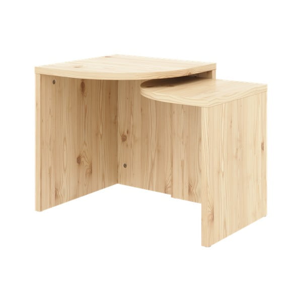 Stolići za kavu u setu 2 kom od masivnog bora u prirodnoj boji Combine – Karup Design