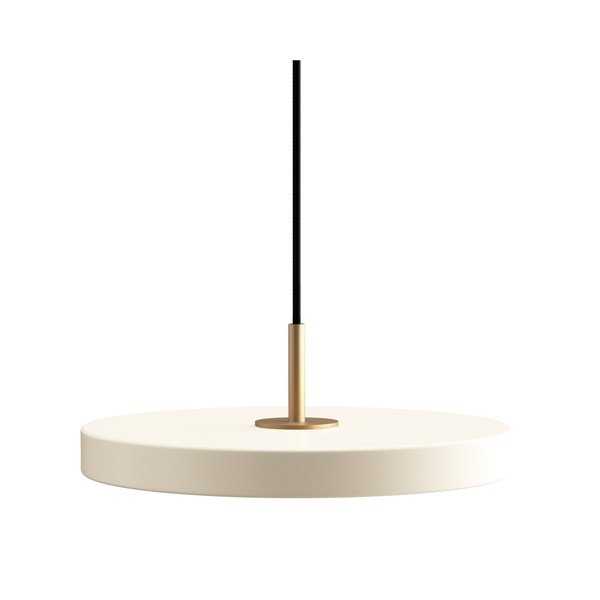 Krem LED viseća svjetiljka s mogućnosti zatamnjivanja s metalnim sjenilom ø 31 cm Asteria Plus Mini – UMAGE