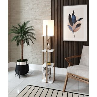 Bijela/u prirodnoj boji stojeća svjetiljka (visina 135 cm) Nora – Opviq lights