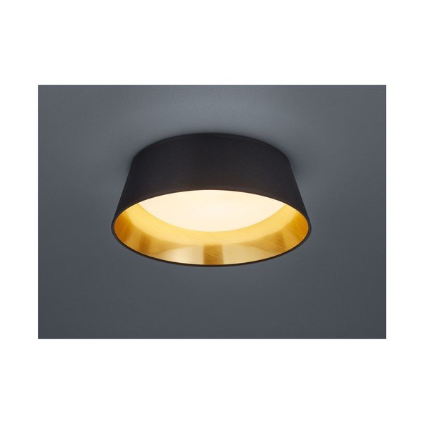 Crna LED stropna svjetiljka Reality Ponts, promjer 34 cm-image-1