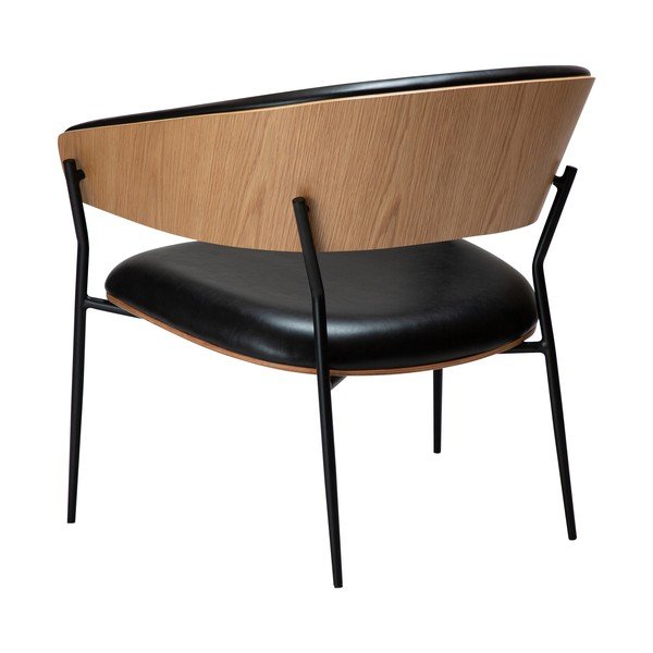 Crna fotelja od imitacije kože Crib – DAN-FORM Denmark-image-3
