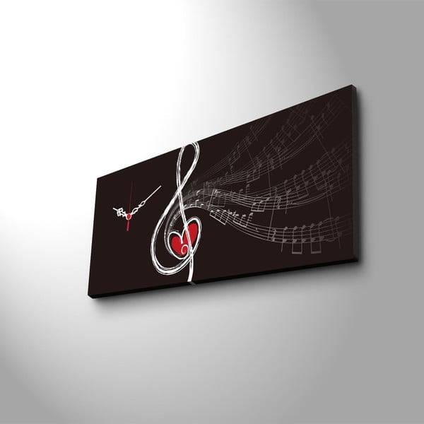 Dekorativni zidni sat Violinski ključ, 30 x 70 cm-image-2