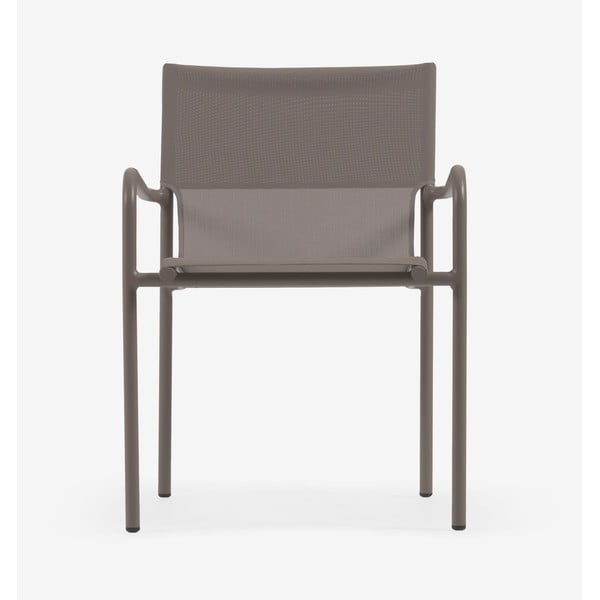 Smeđa aluminijska vrtna stolica Kave Home Zaltana-image-4