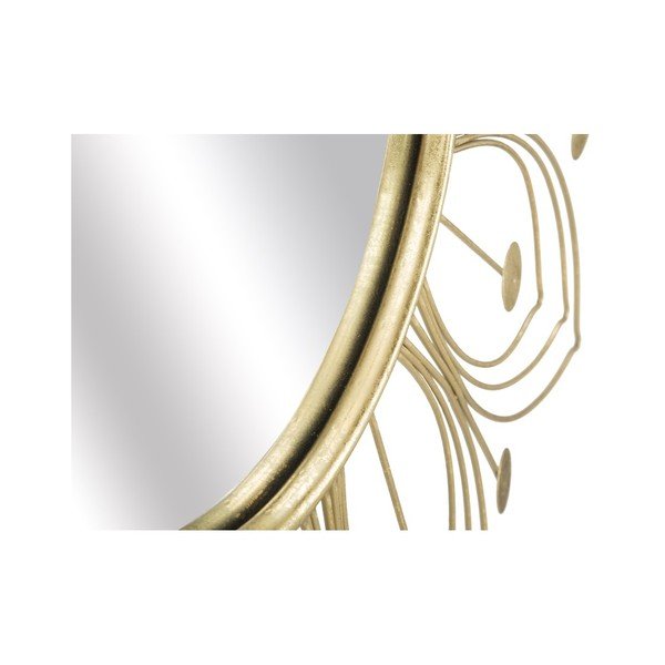 Zidno ogledalo u zlatu Mauro Ferretti Glam, ⌀ 80 cm-image-1