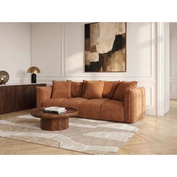 Narančasta sofa od šenila Harlem – Bobochic Paris-image-3