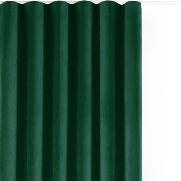 Zelena zavjesa za djelomično zamračenje od samta 400x225 cm Velto – Filumi