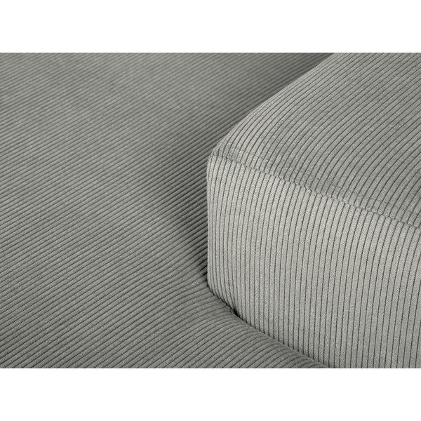 Svijetlosiva baršunasta kutna sofa Cosmopolitan Design Hobart, desni kut-image-1